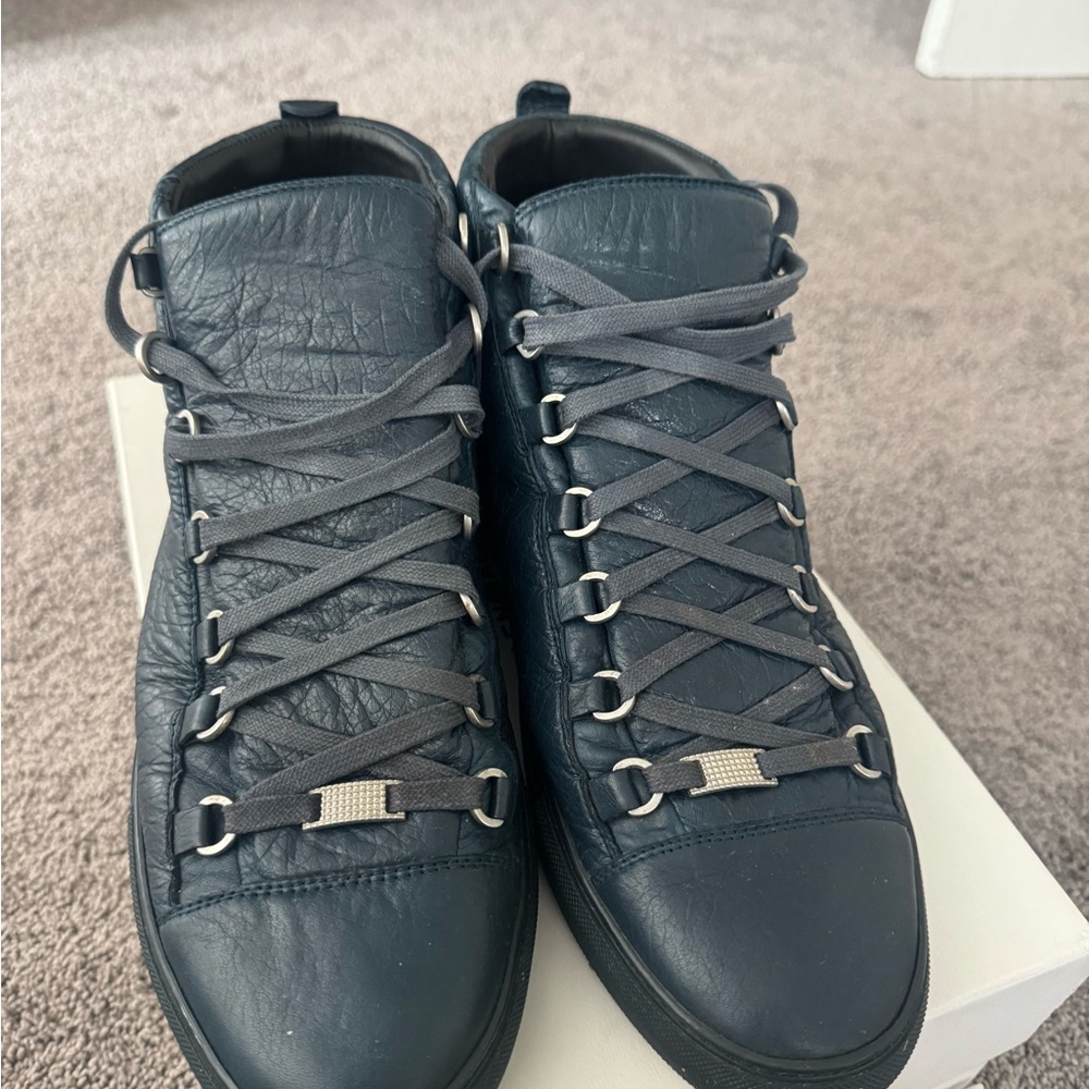 Balenciaga Arena Leather Sneakers